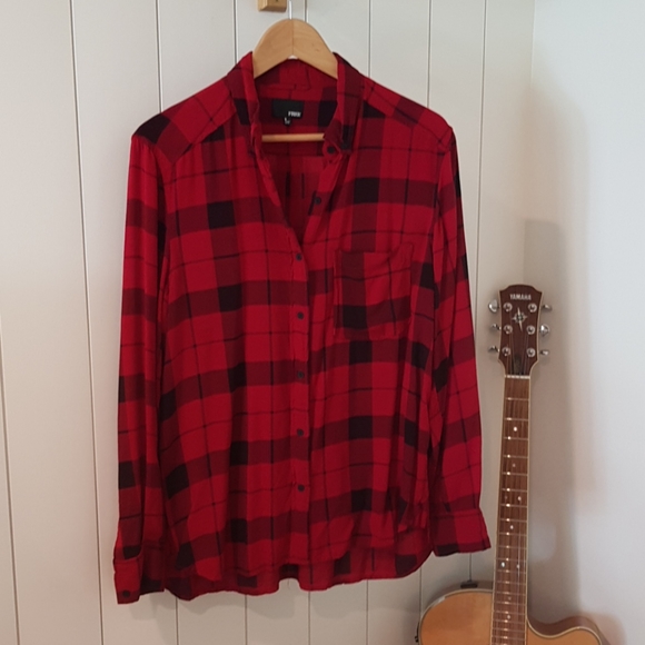 (Aritzia) Wilfred Free checked shirt S - Picture 1 of 7